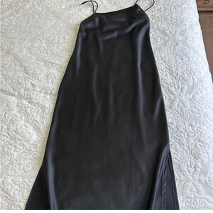 Nasty Gal Black Midi Dress